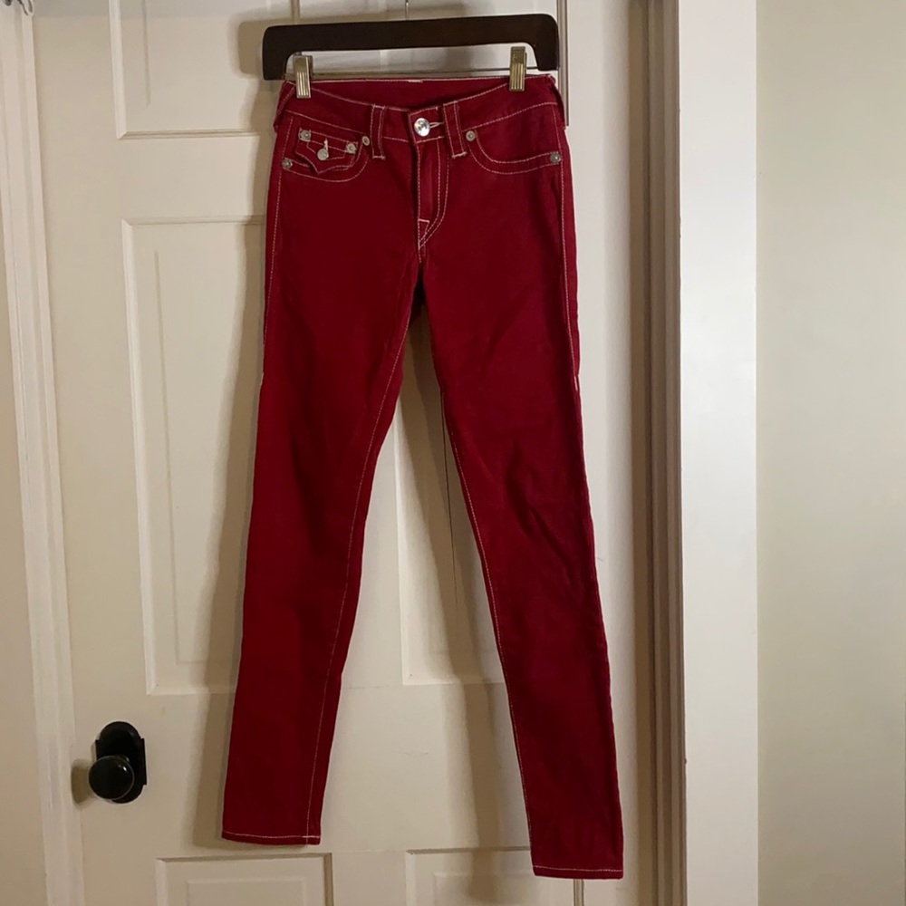 Women’s Red Size 25 True Religion Pants